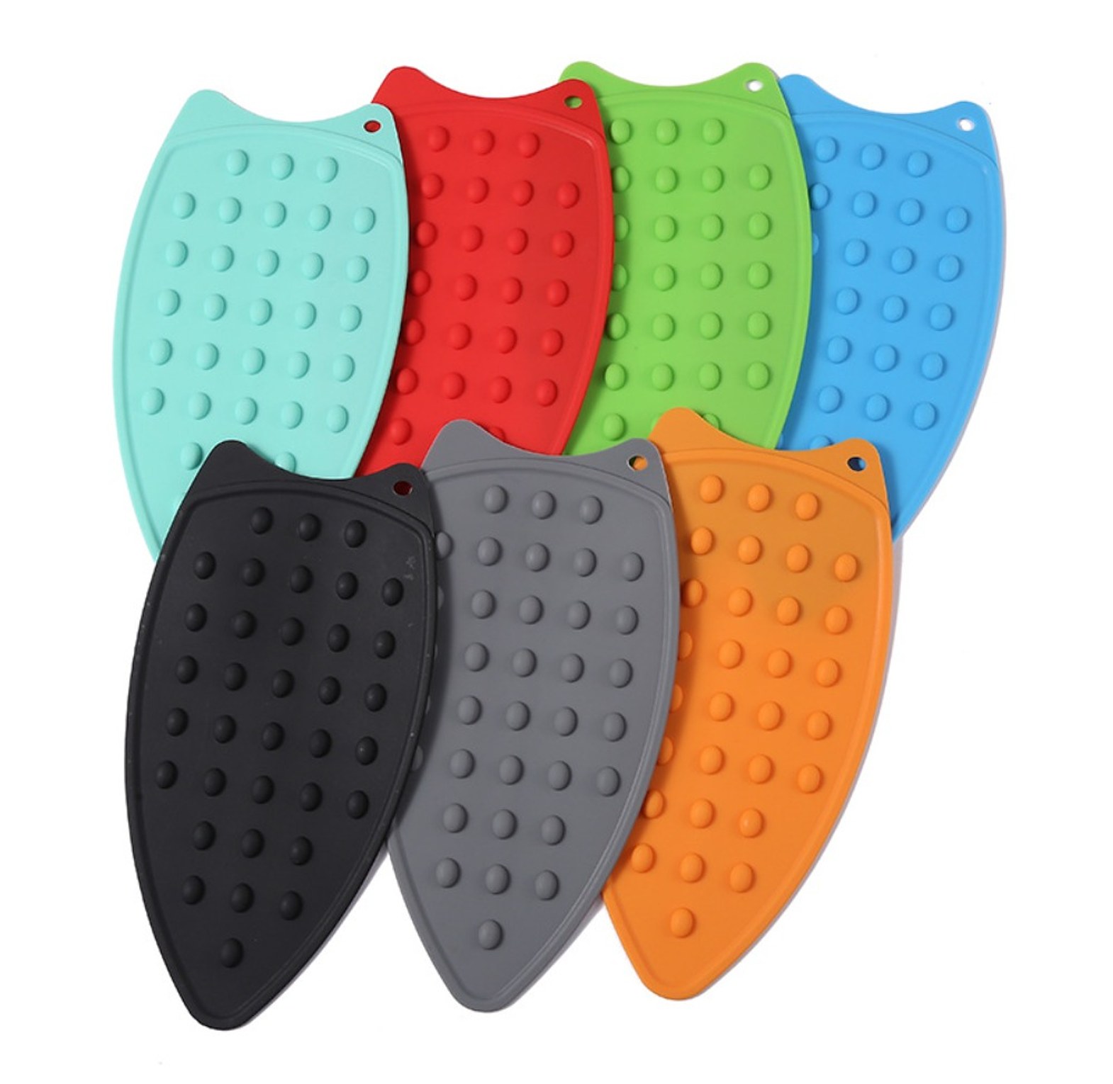 Heat Resistant Silicone Iron Rest Pad for Steam Irons - Non-Slip Protective Ironing Mat for Home & Tailors image