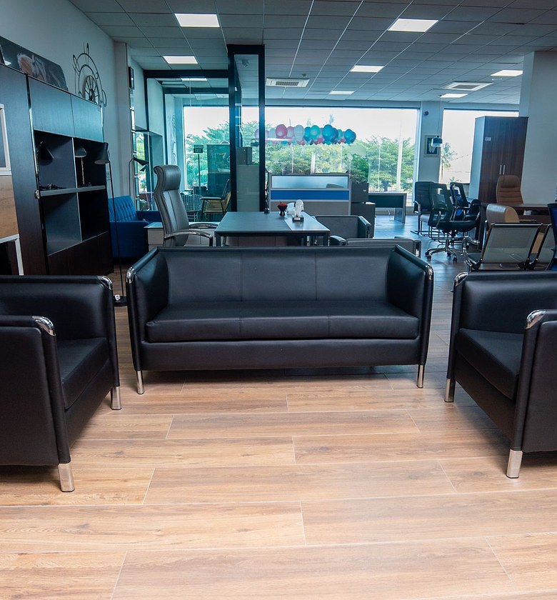 OFFICE SOFA 3+1+1 CLR BLA image