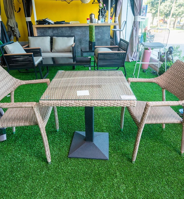 SET 2 CHAIRS + TABLE IRON image