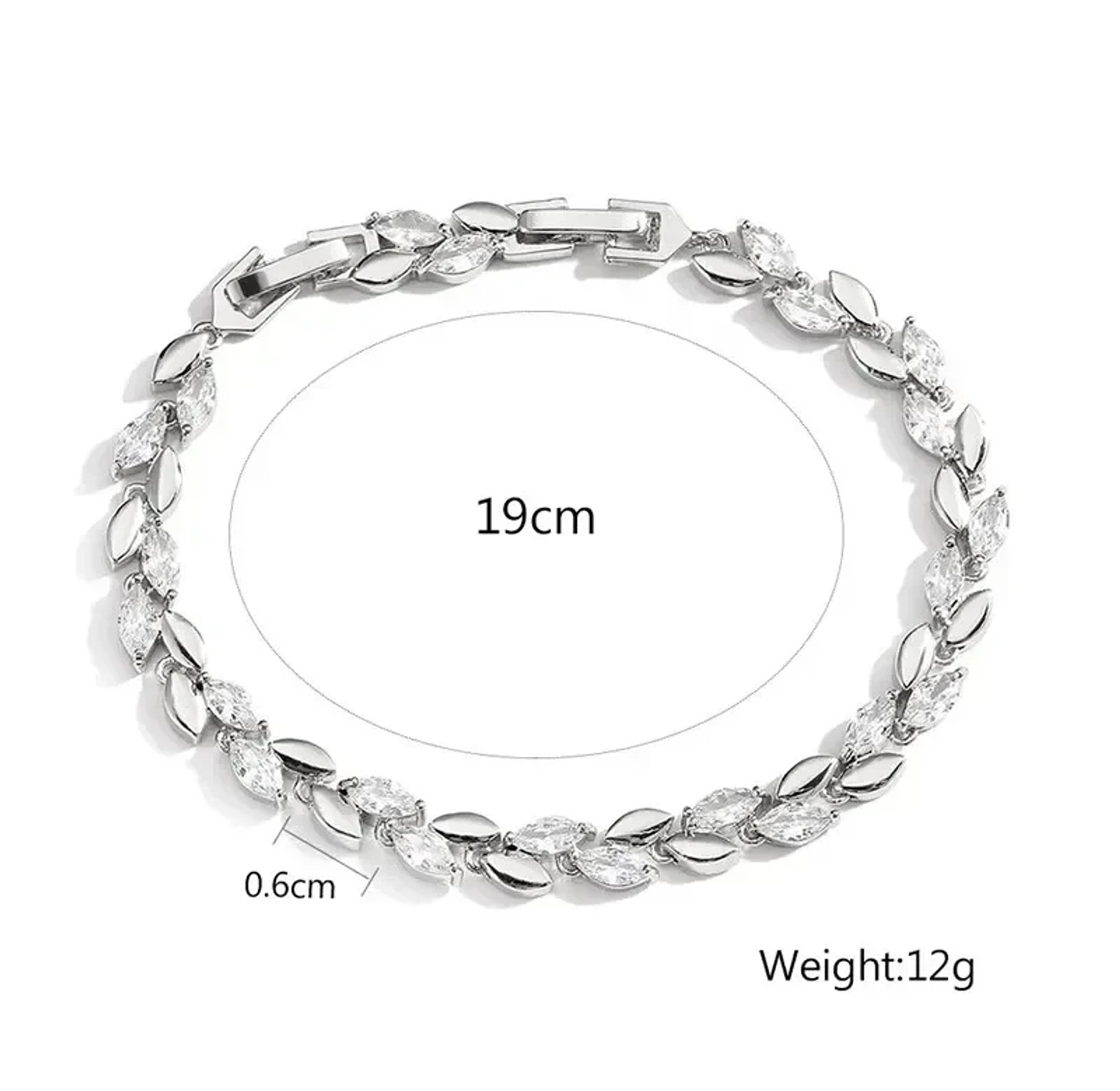 leaf Cubic Zirconia bracelets image