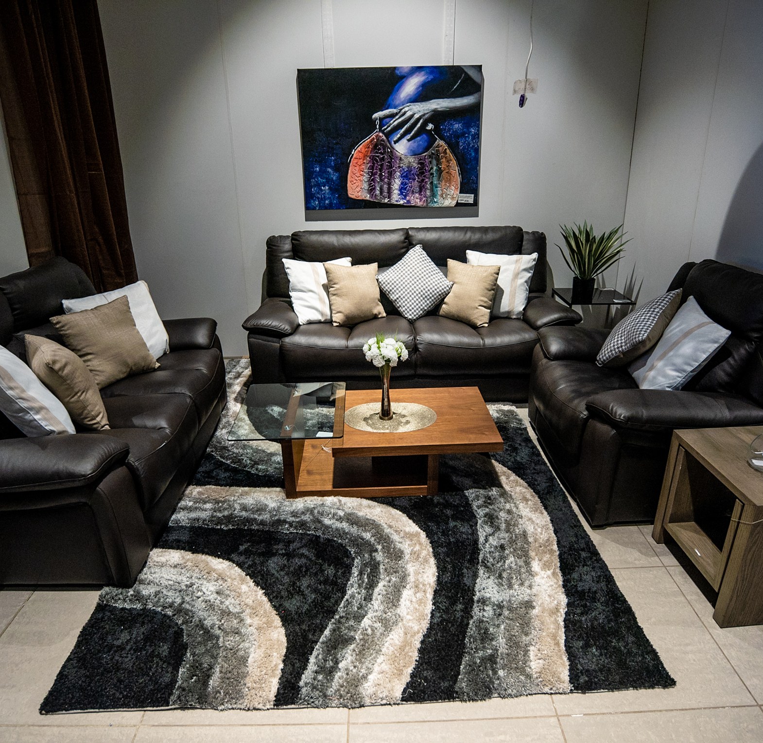 SOFA SET 3+2+1 LEATHER SO image