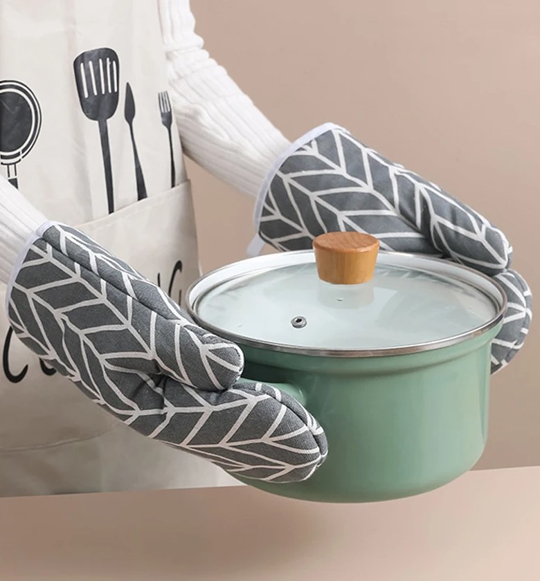 2 Piece Oven Gloves, Oven Mitt, Mitten image