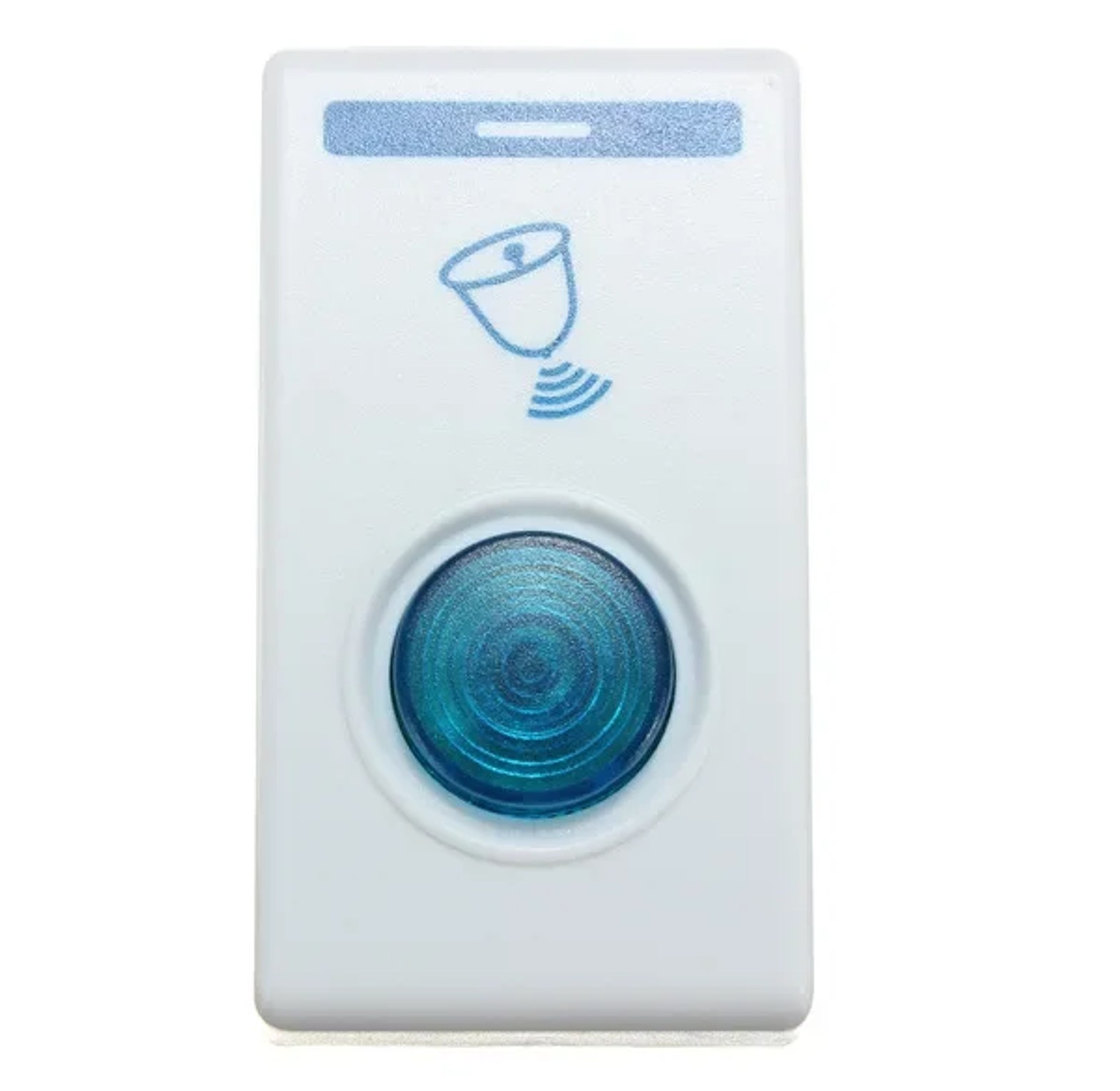 Wireless Remote Control Doorbell Battery Operated Loud Chime with Blue LED Indicator for Home and Office image