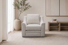 ELARA Swivel Accent Chair thumbnail 1