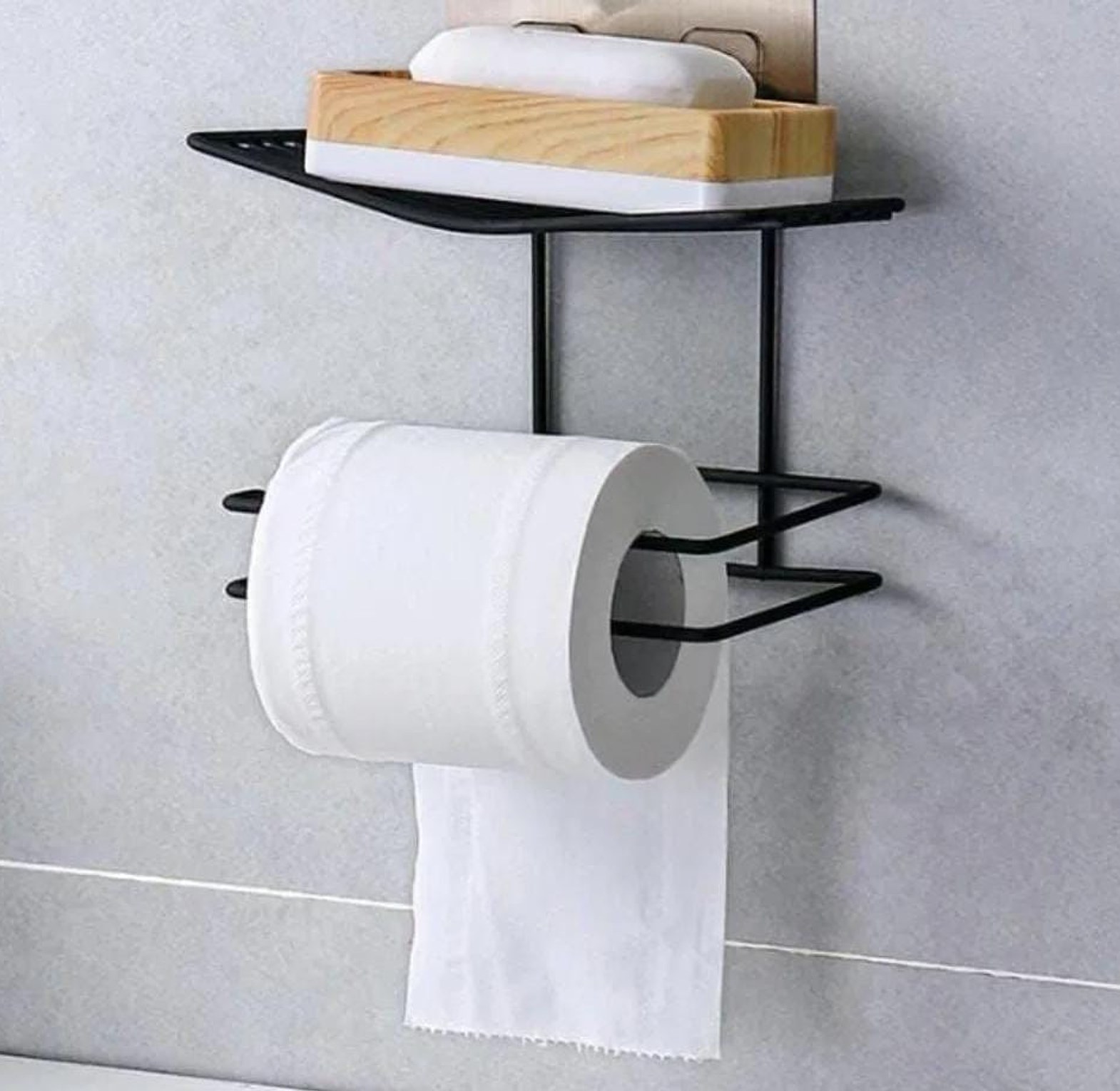 Wall-Mounted Wrought Iron Tissue Holder image
