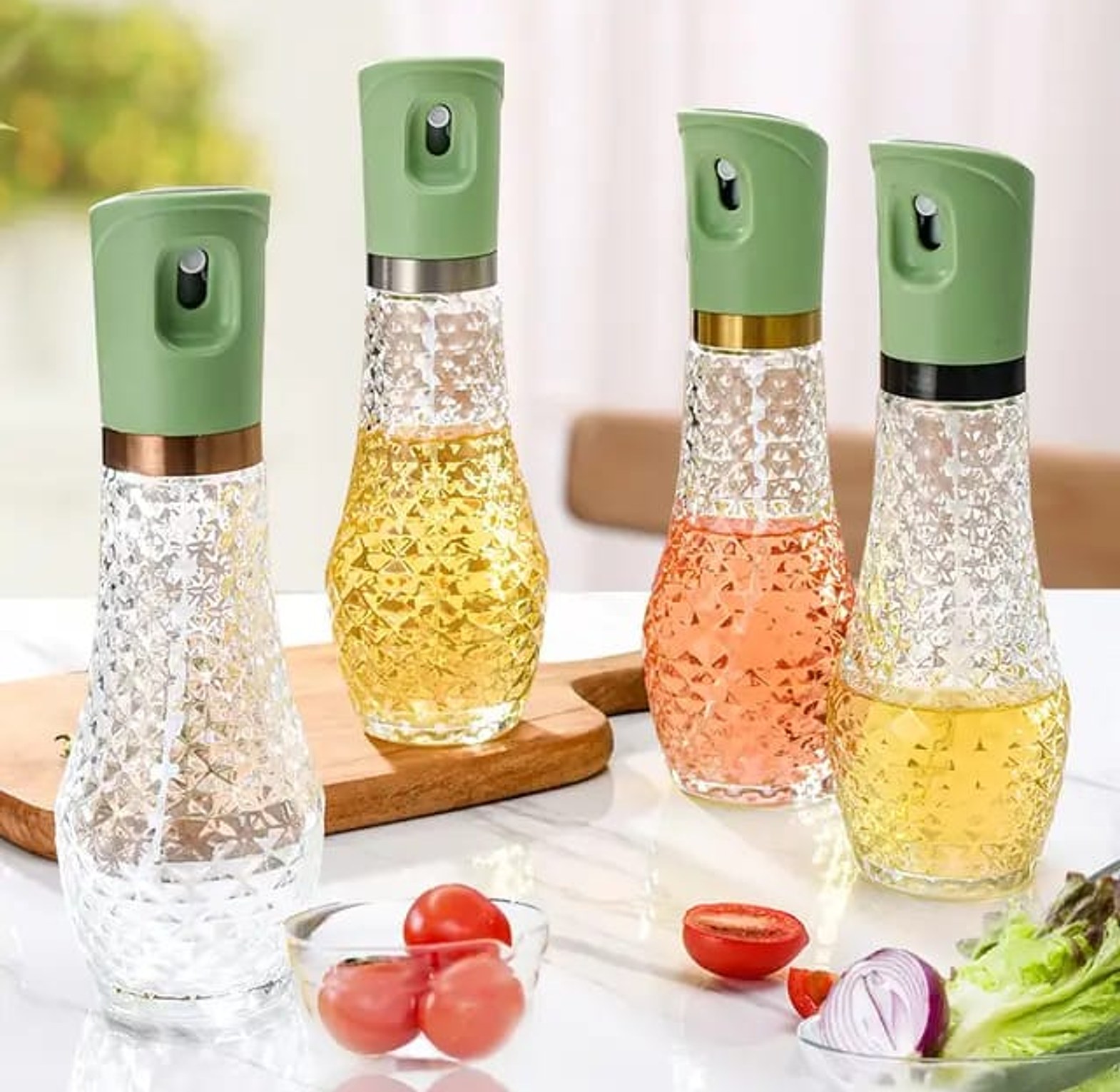  Kitchen Oil Spray Bottle Cooking Olive Oil Dispenser image
