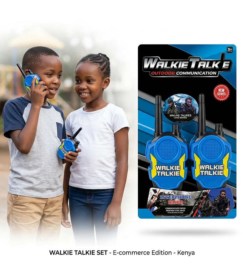 Kids Walkie Talkie Toy Long Range Interphone Radio Set for Children Outdoor Play Communication image