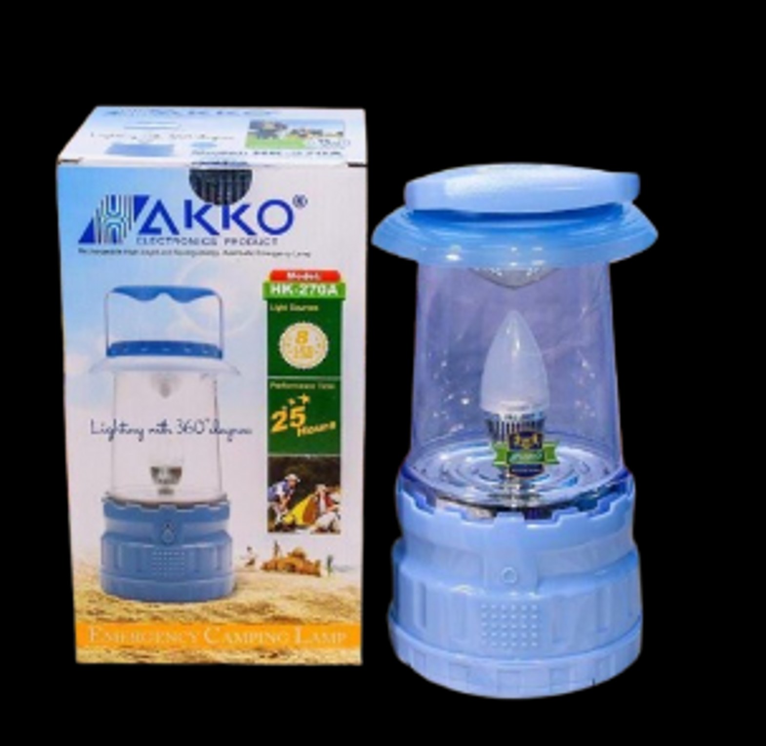 Hakko HK-270A Emergency Camping Rechargeable Light Lantern Lamp image