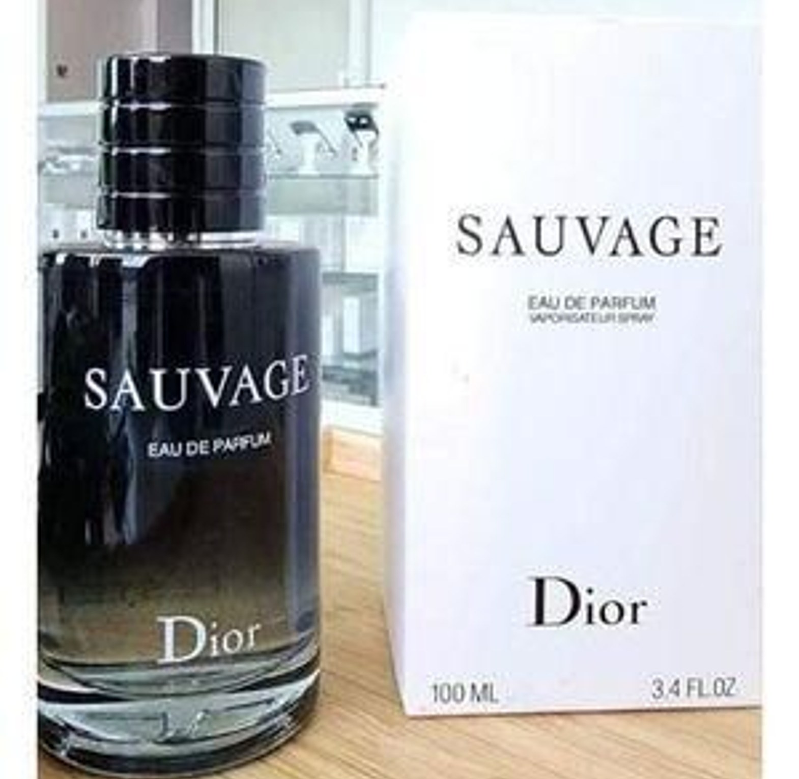 Men Perfume. Dior Sauvage Parfum tester Highly concentrated fragrance image