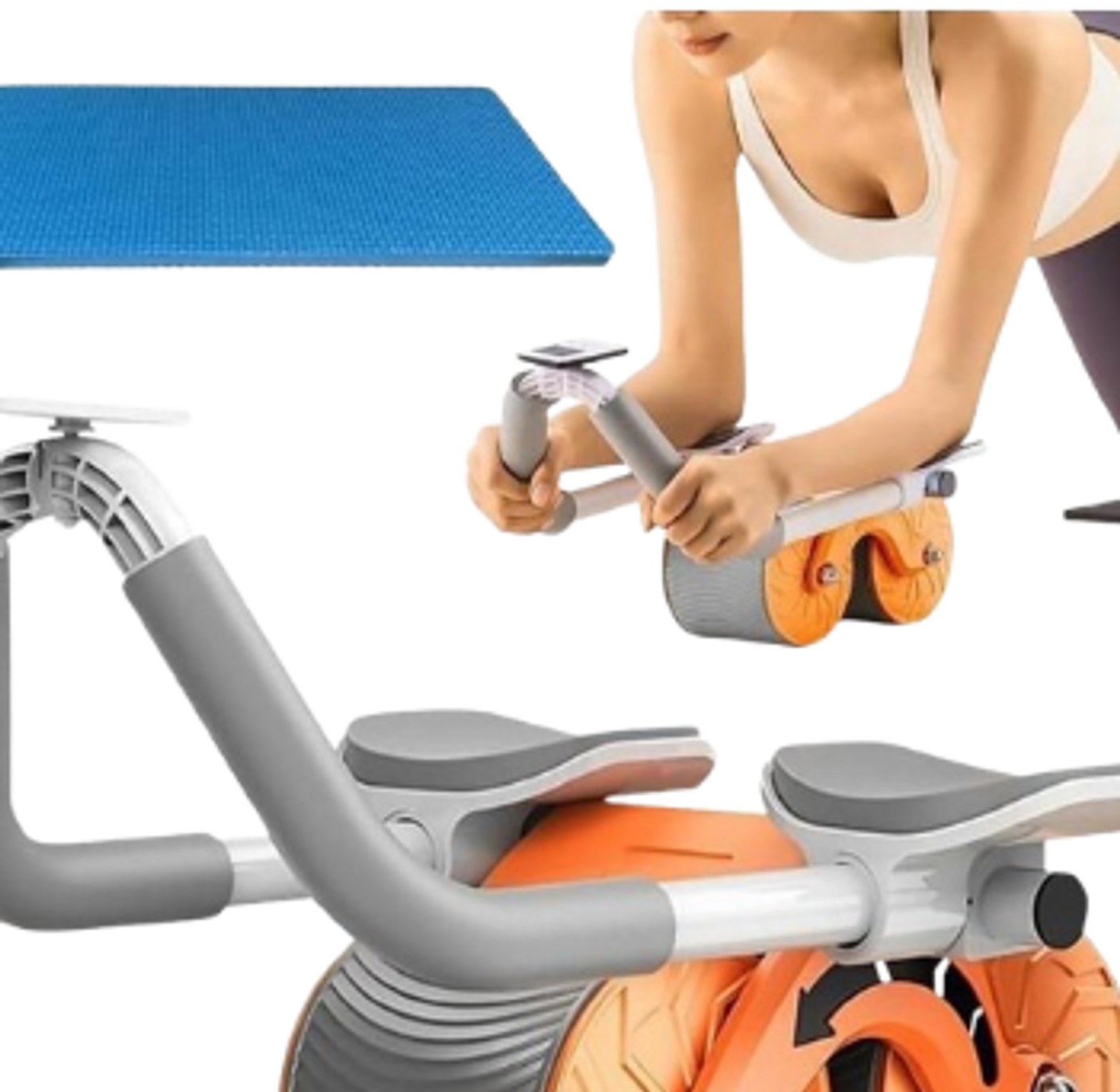 Automatic Rebound Abdominal Wheel/ Ab Roller with Elbow Support image