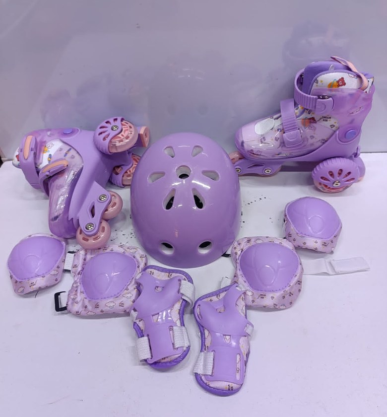 TRAINER SKATES. Complete Kids Skates Children Roller Skates Skating Sizes 27-30 & 31-34 image