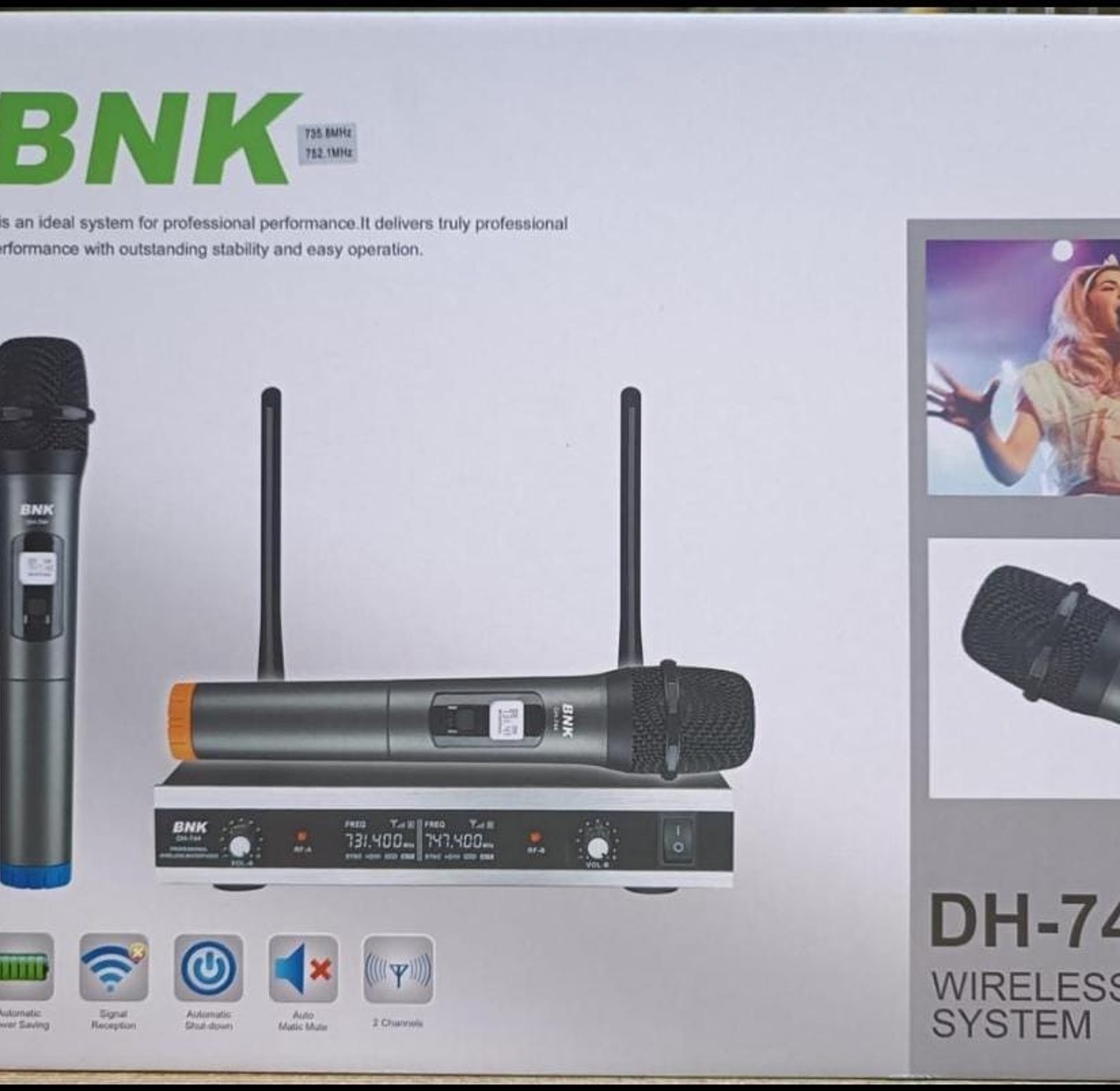 Microphone. BNK DH-744 Wireless Microphone System. image