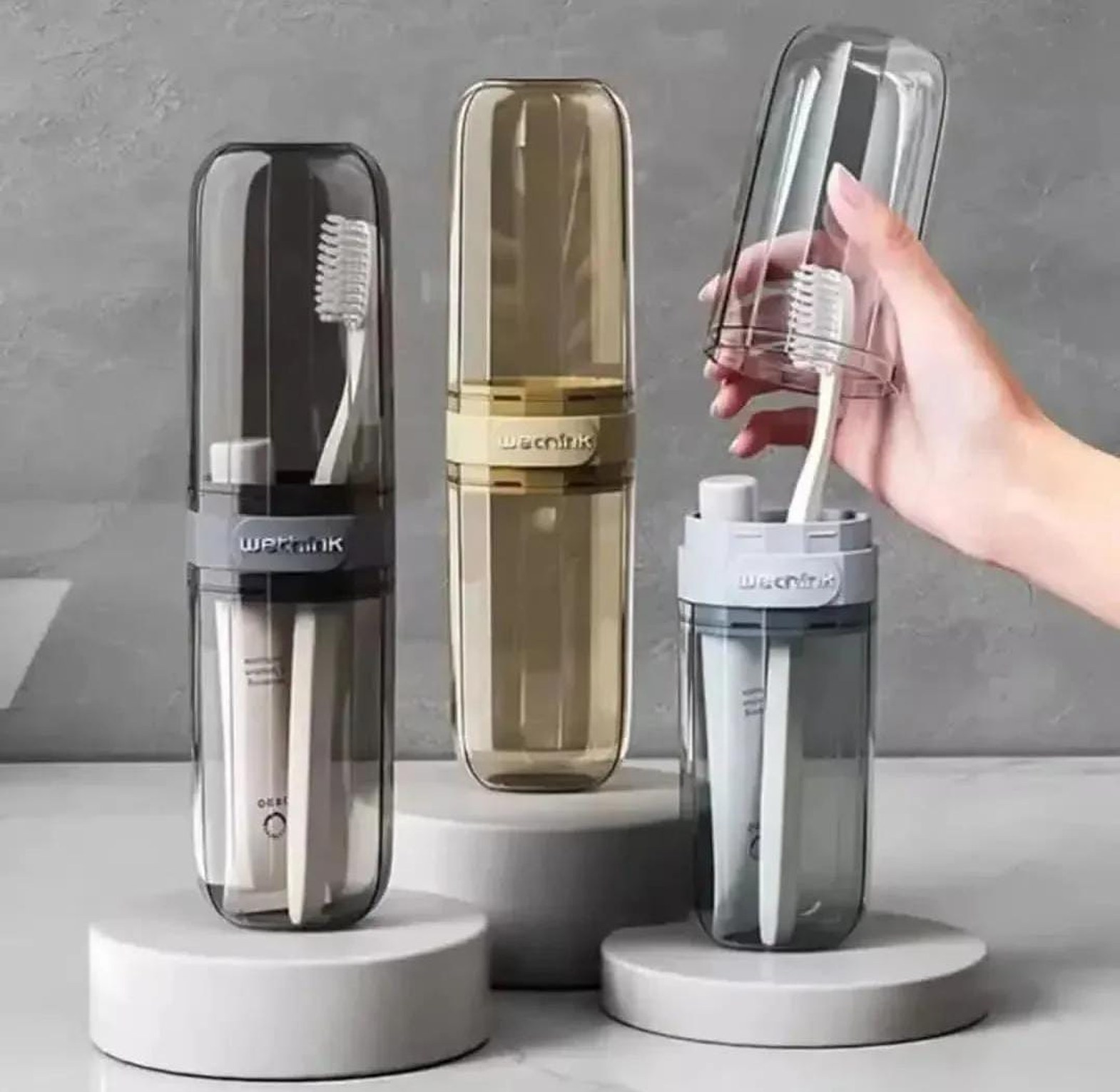 Portable travel toothbrush/toothpaste  holder  image
