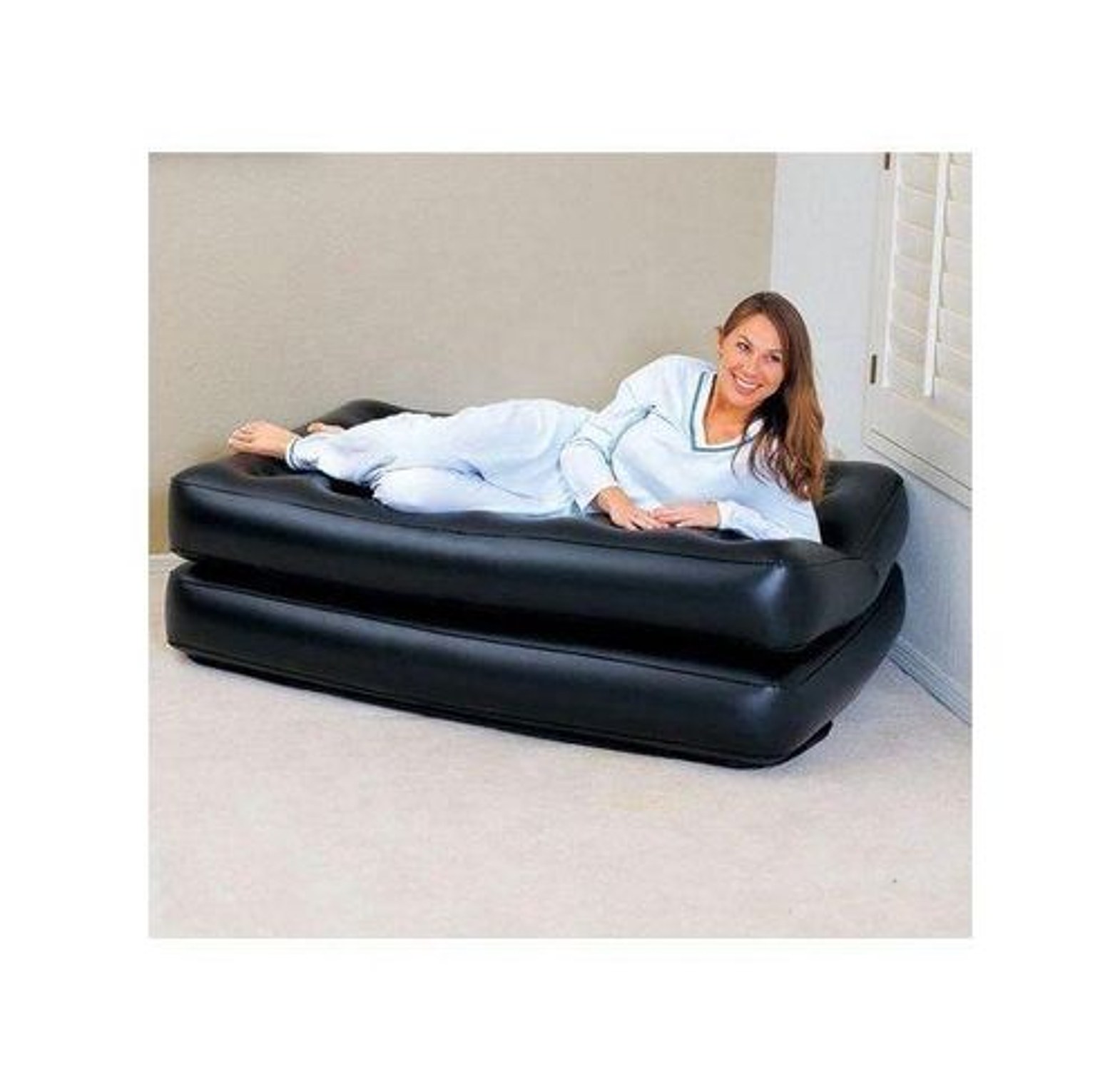 Best Ways 5in1 Inflatable Multifunction sofa-bed with manual pump image