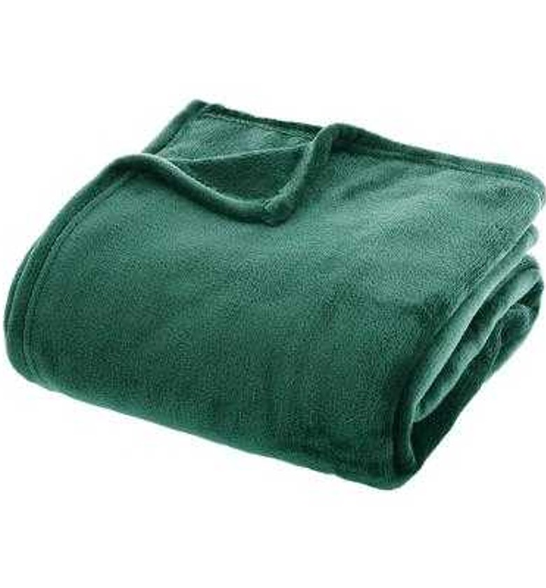 BLANKET FLANEL GREEN 180X image
