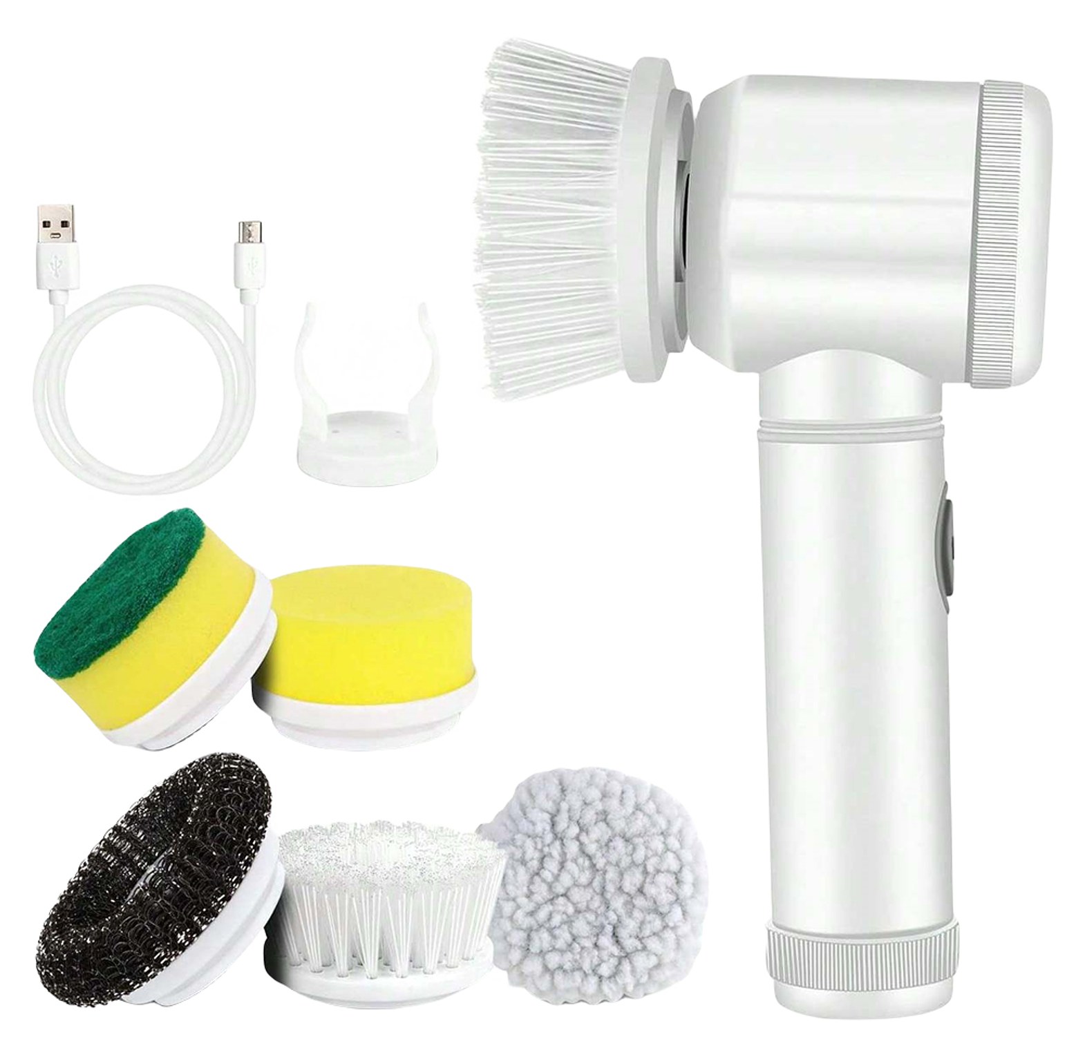 Electric Spin Scrubber With 3 Replaceable Heads image