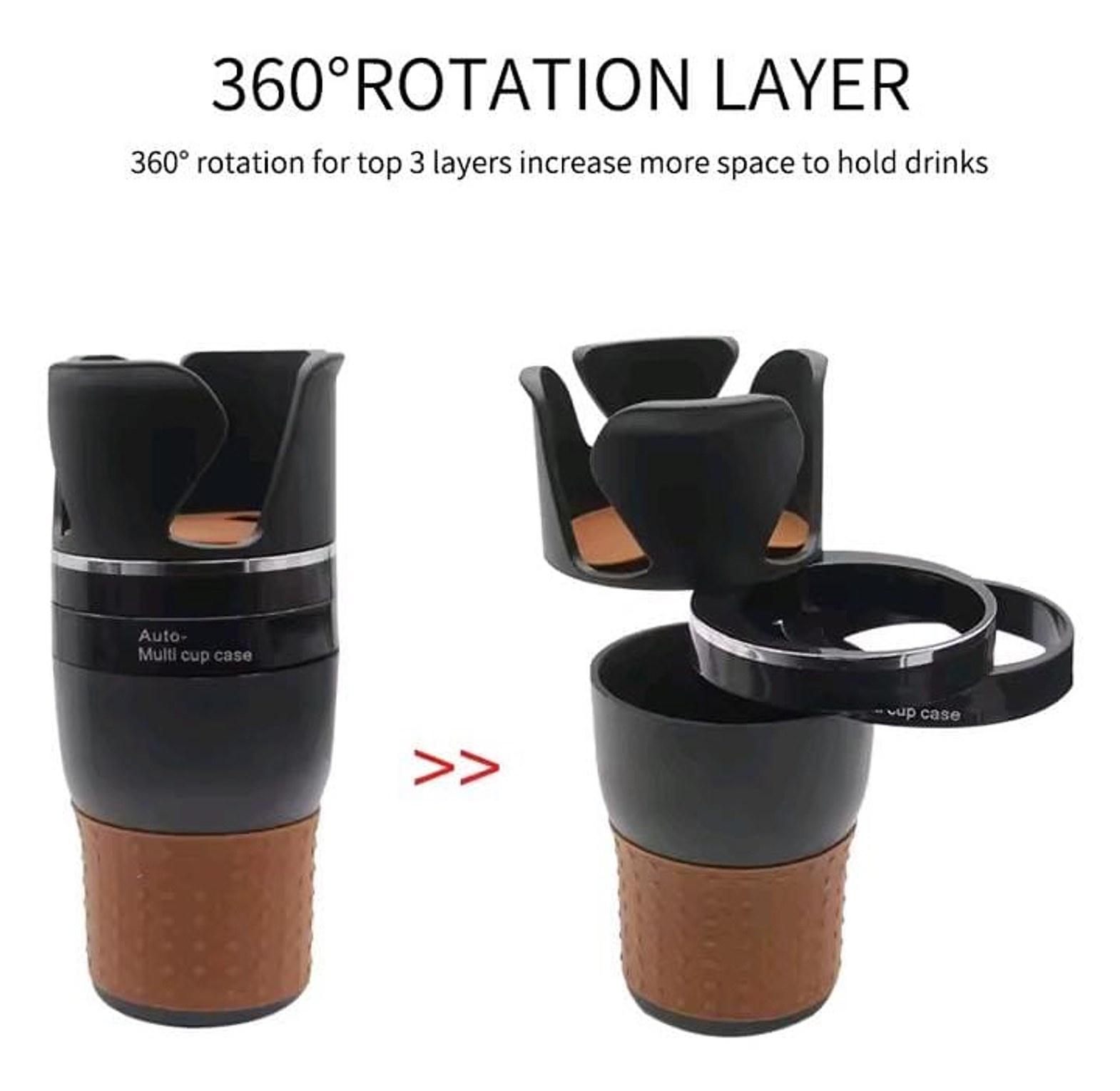 Car Cup Holder Expander And Organizer image