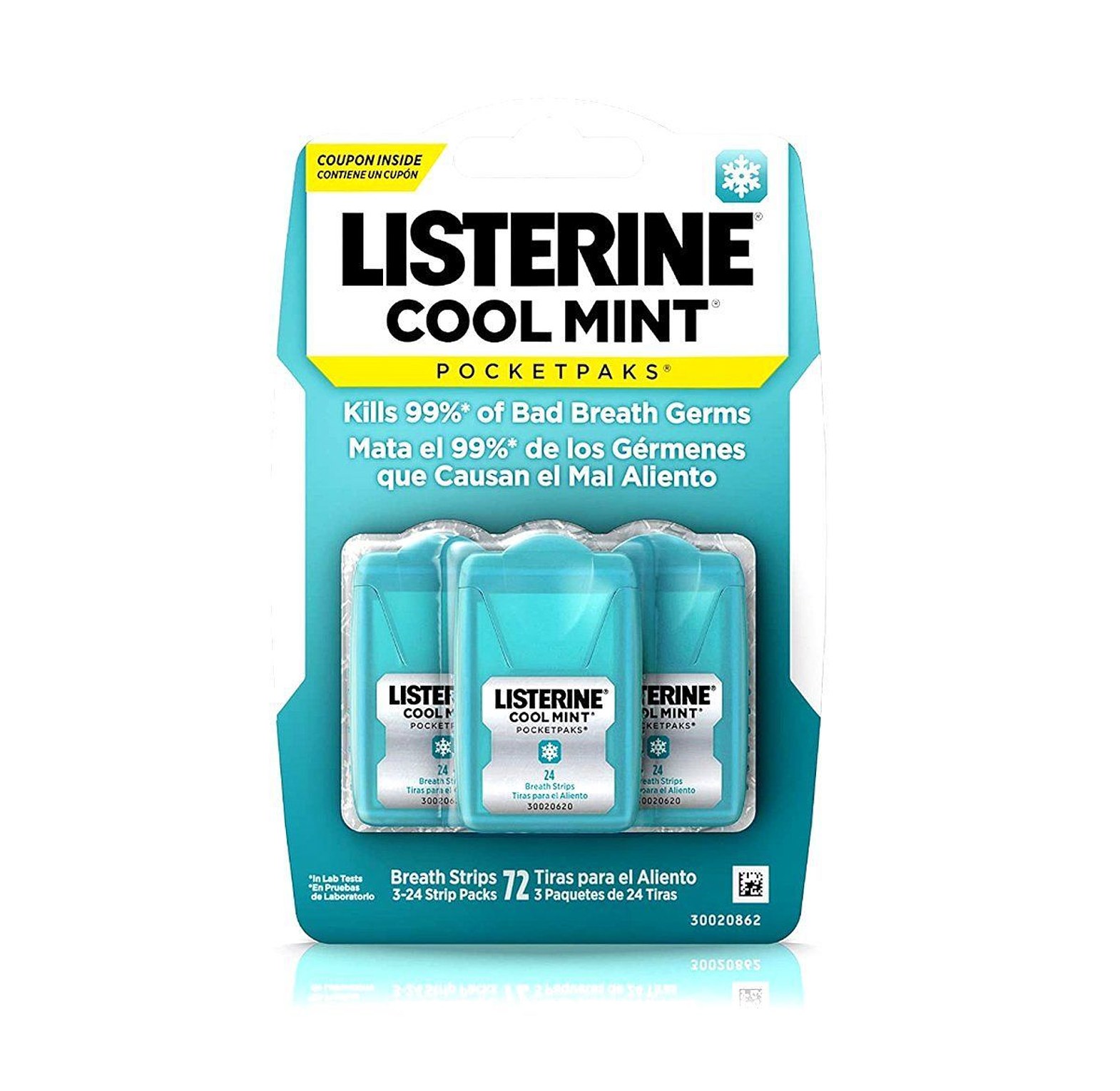 Listerine Pocketpaks Cool Mint Breath Strips image