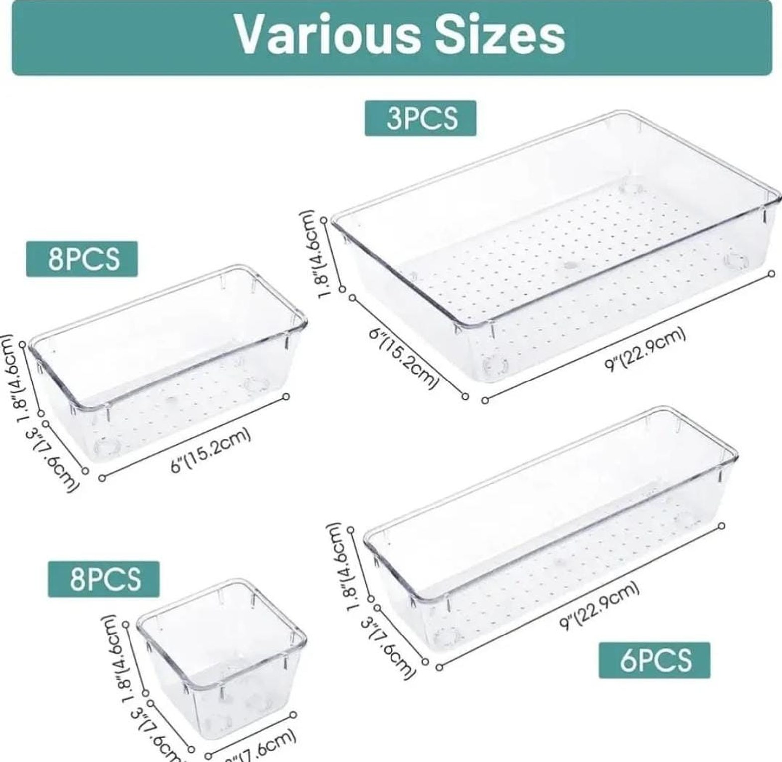 25 pcs set drawer organizers image