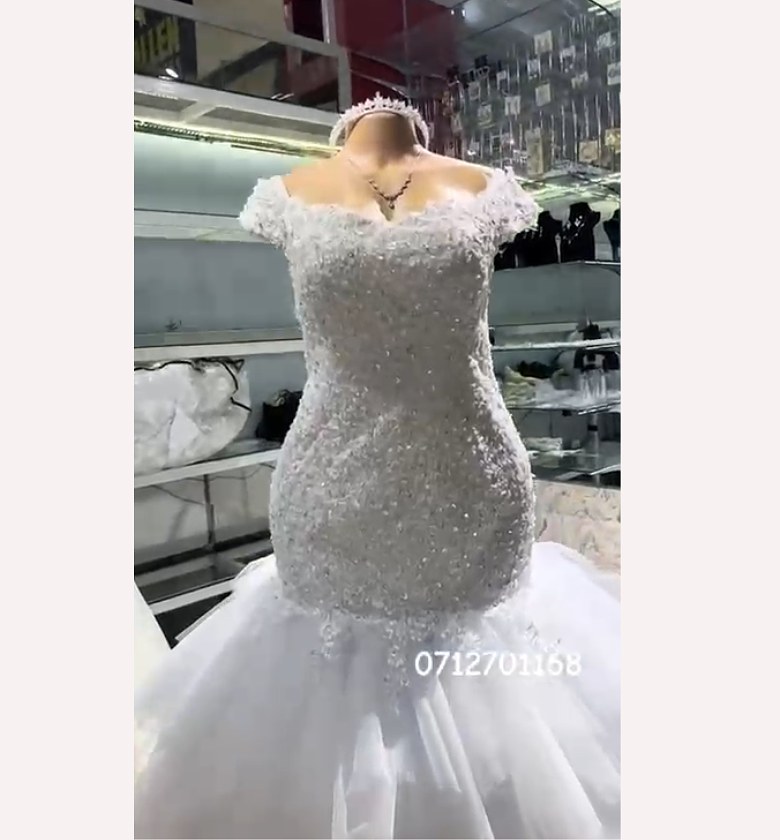 The Starlight Off-Shoulder Trumpet Gown - FOR HIRE image