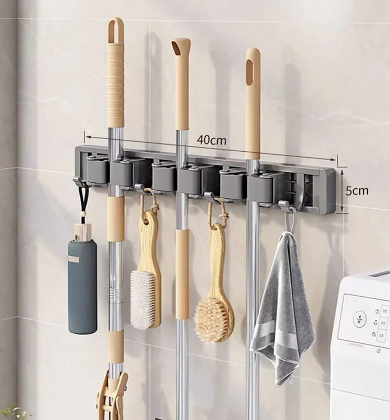 Wall-Mounted Mop Holder image