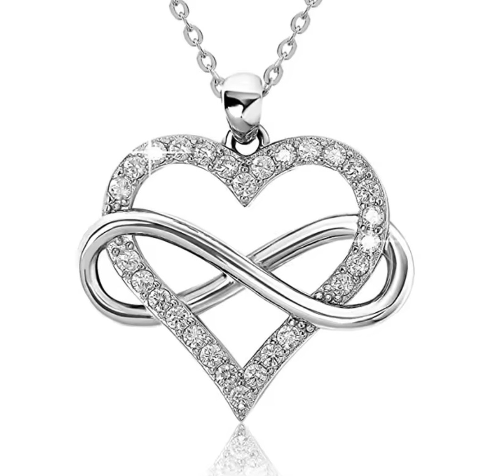 Forever Love Infinity Heart Necklace image
