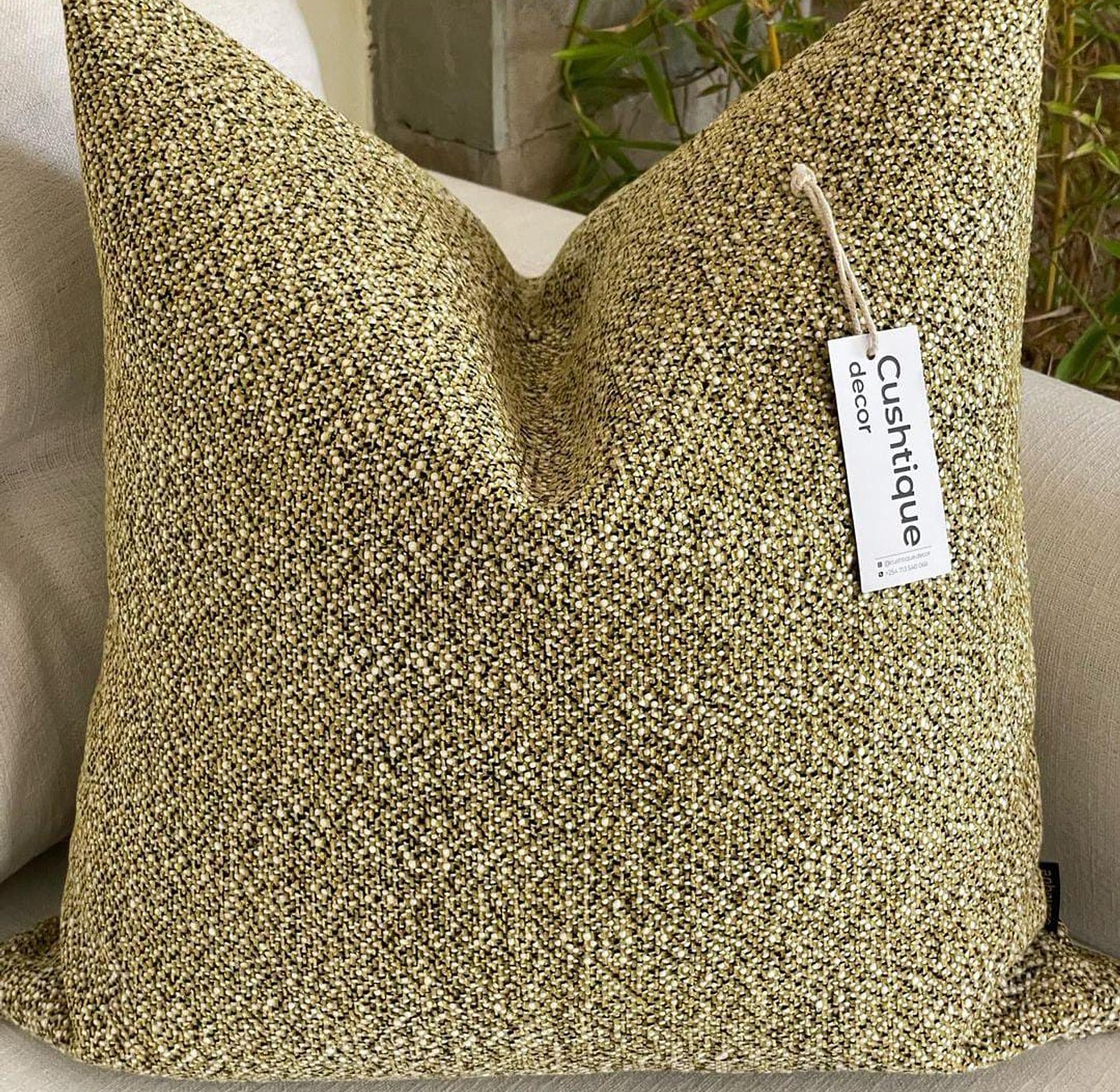 LEMON DOTTED CUSHION image