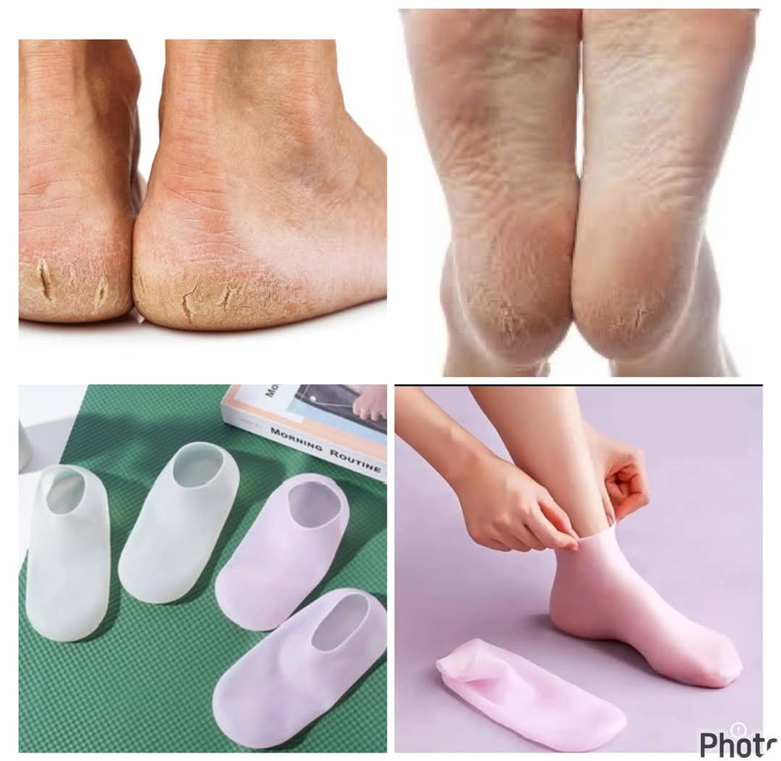 Pair of Moisturizing Gel Socks image