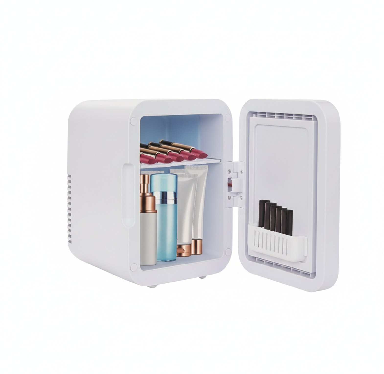 Make Up Fridge With Led Makeup Mirror image