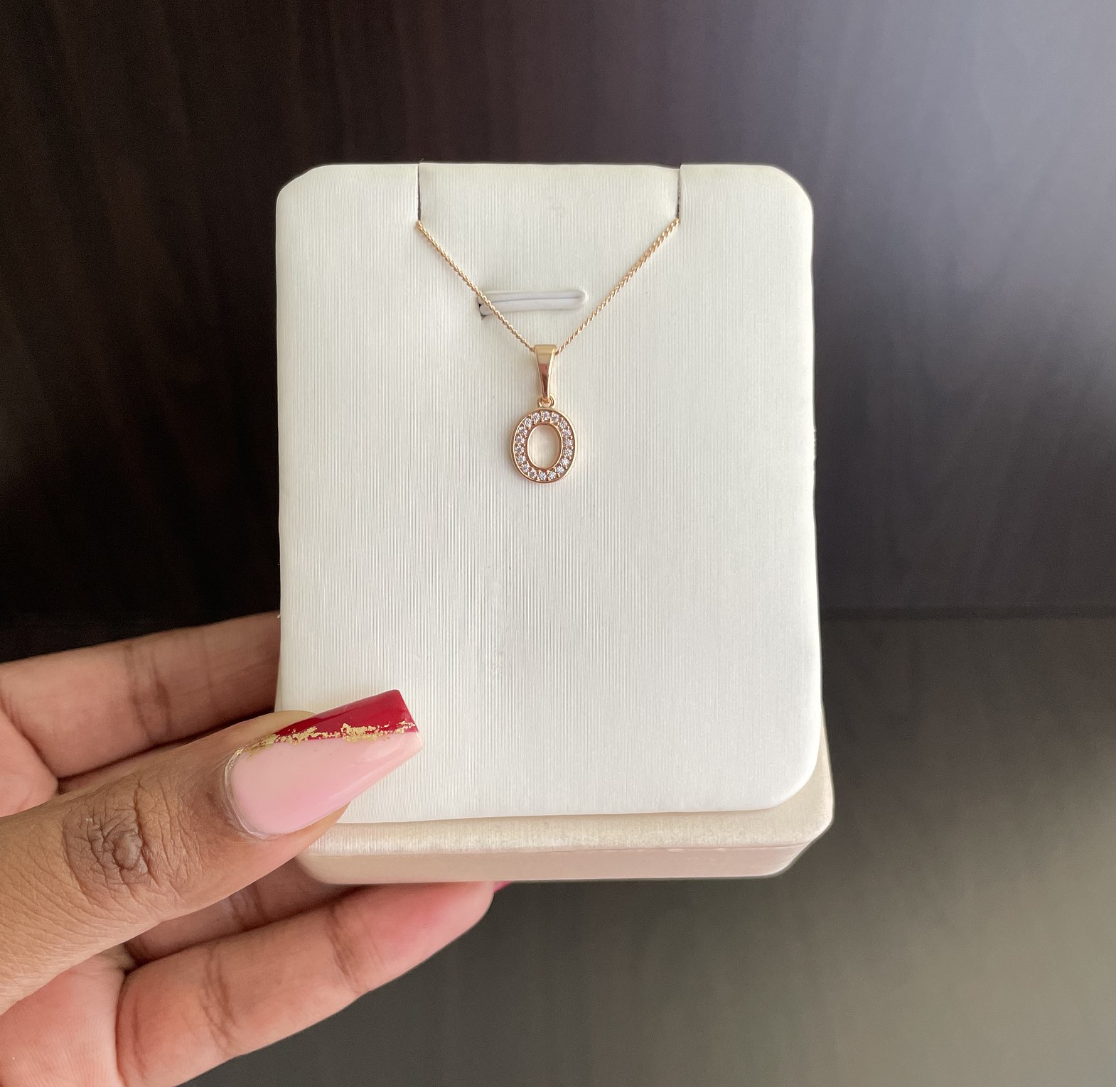 Initial Necklace - O image