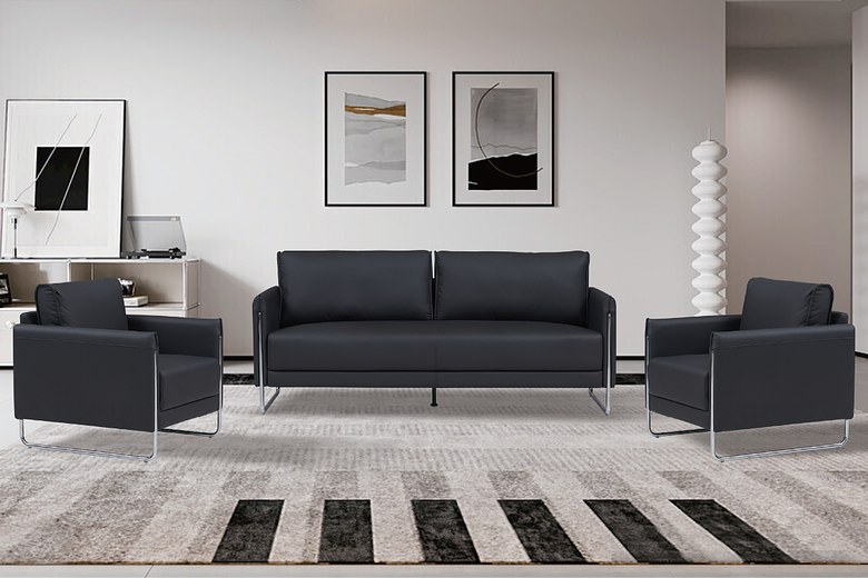 BELMONT 6 Seater Leatherette Sofa (3+2+1) image