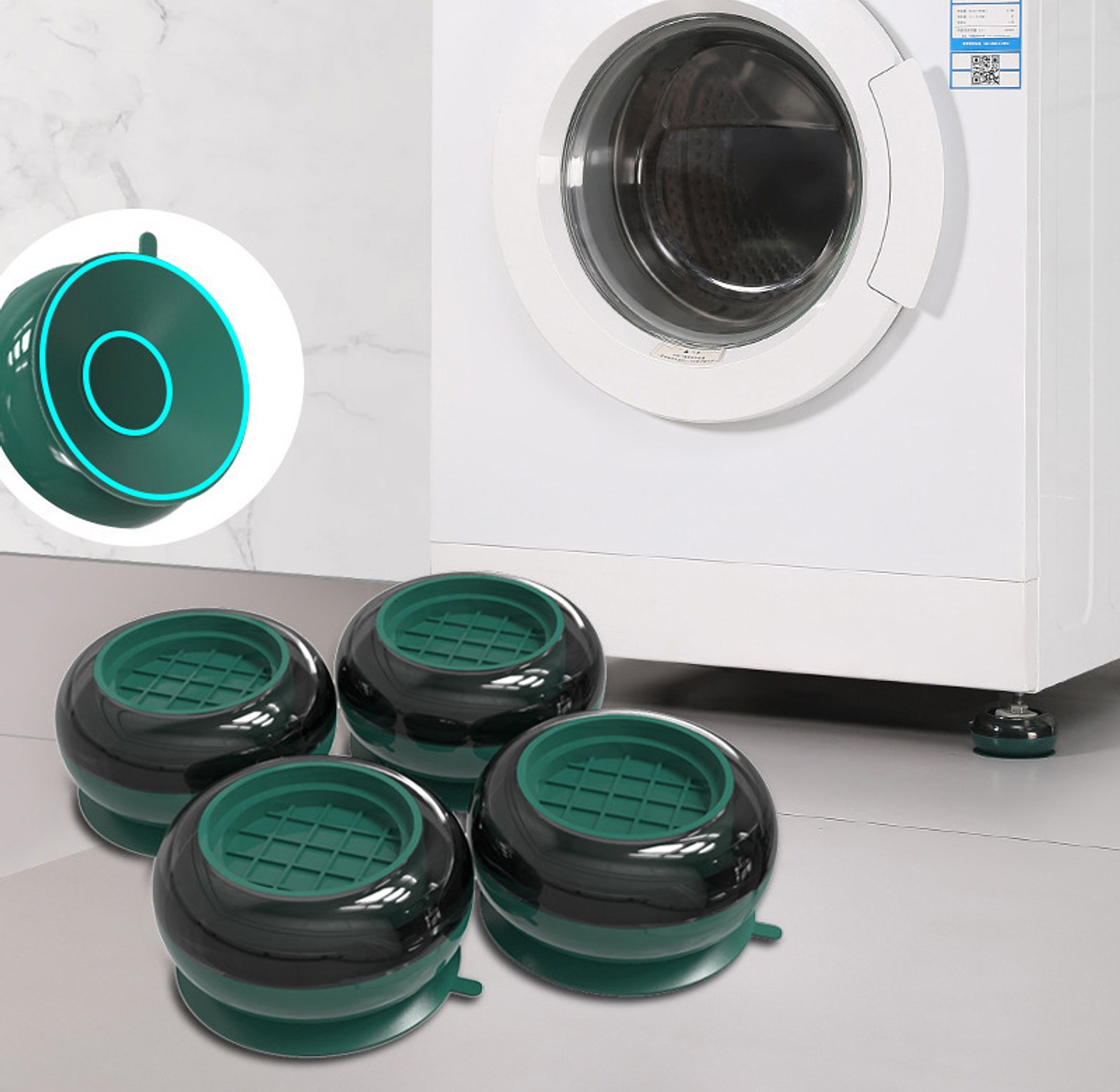 4pc Washing Machine Anti Vibration Pads for Washing Machine image