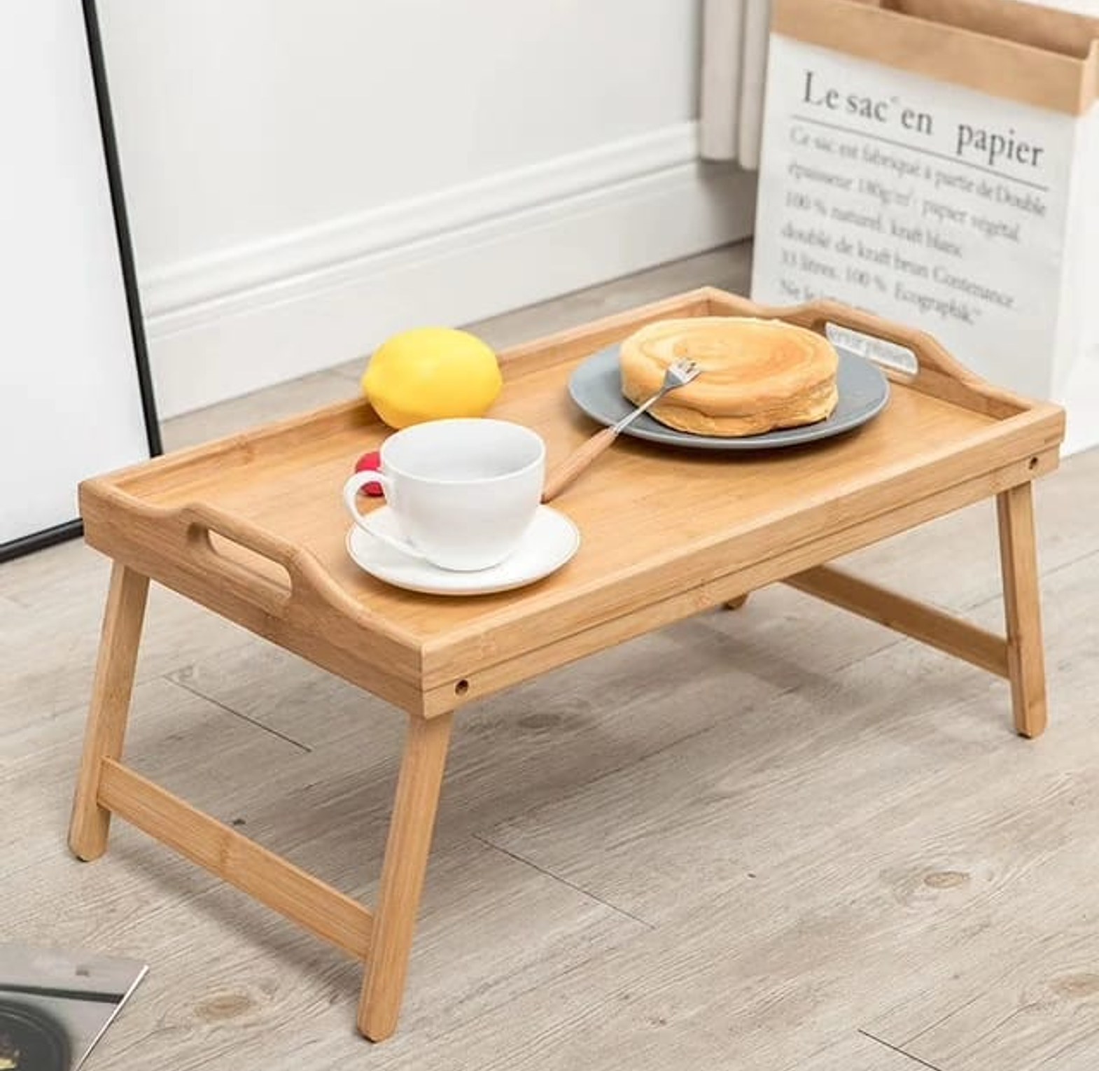Foldable Bamboo Bed Tray image