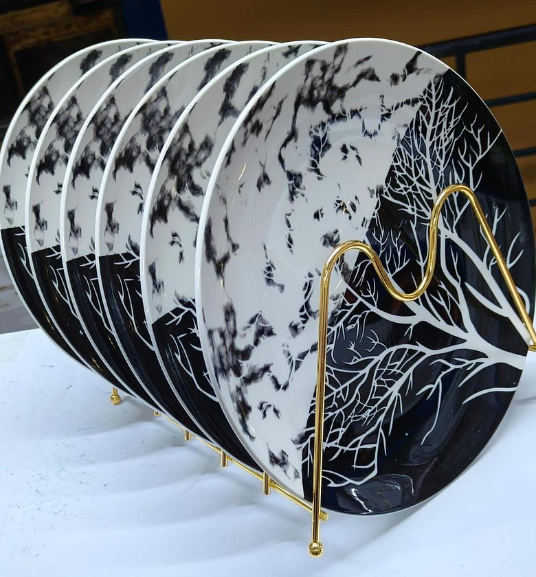 Set of 6 Tree Plates image