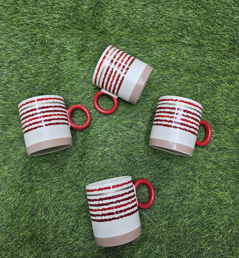 Custom Nordic Hand-Printed Porcelain Mug image