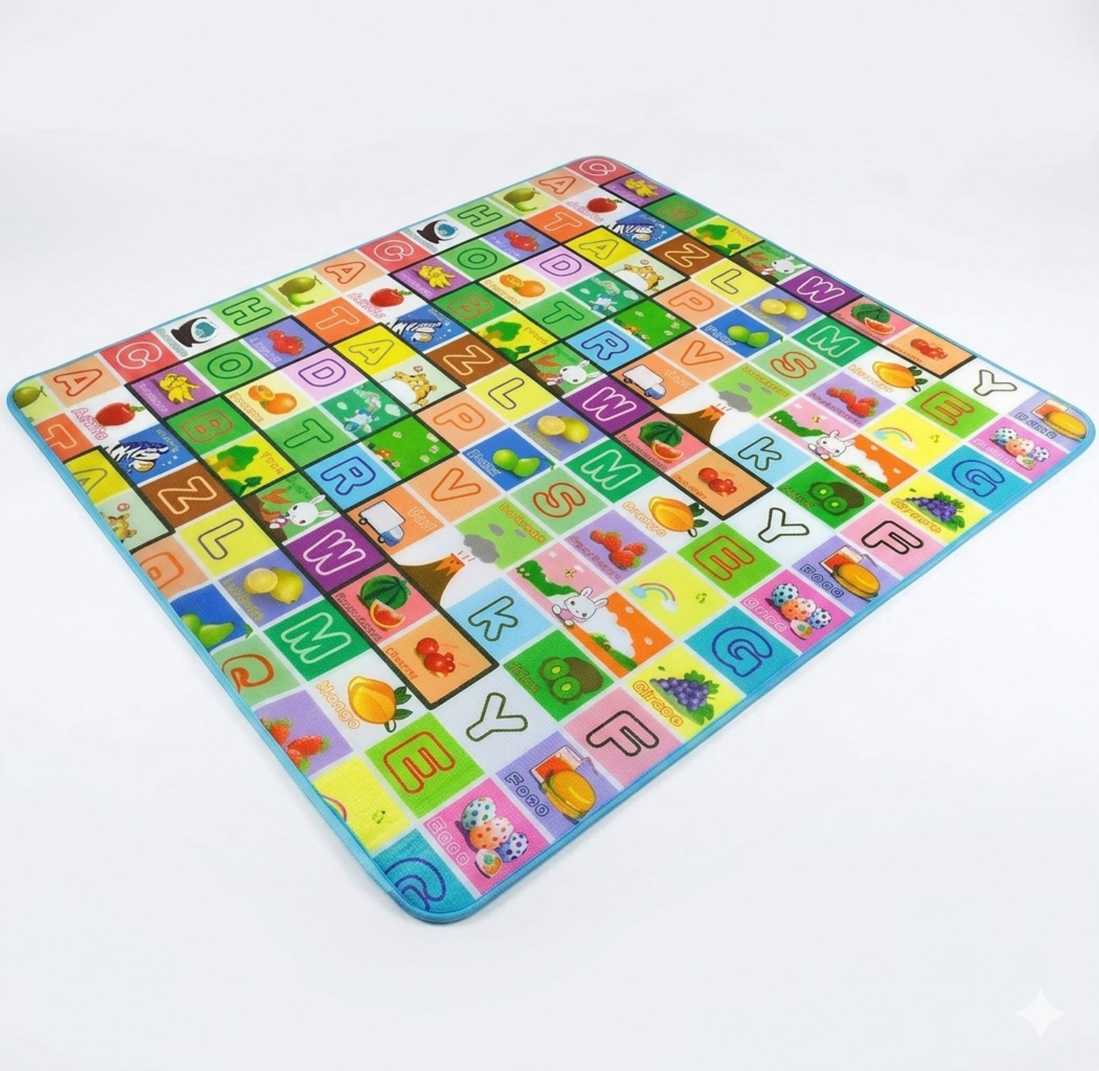 180*200cm Extra Large Waterproof Baby Crawling Play Mat - Double-Sided Educational XPE Foam Floor Rug image
