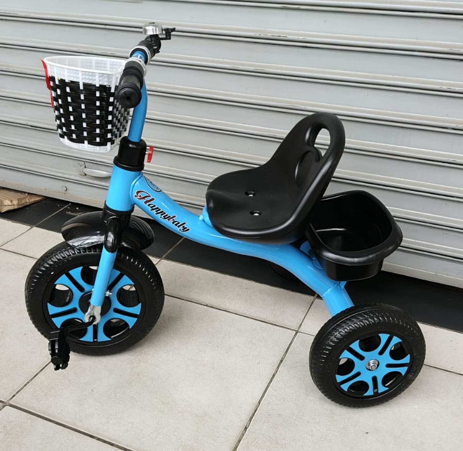 Kids' Modern Tricycle with Basket or Happy Baby Kids' Tricycle image