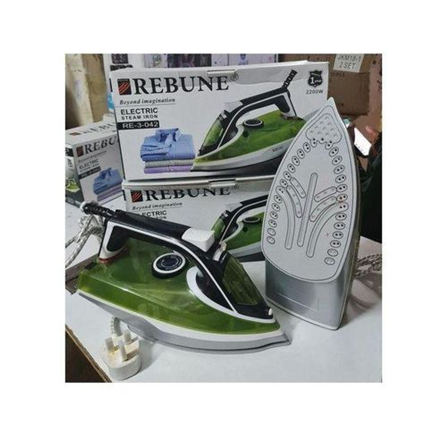 Best Quality Rebune Electric steam iron box HIGHLY RECOMMENDED image