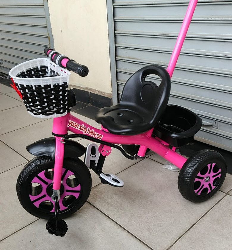  Kids' Push Tricycle with Parental Handle image