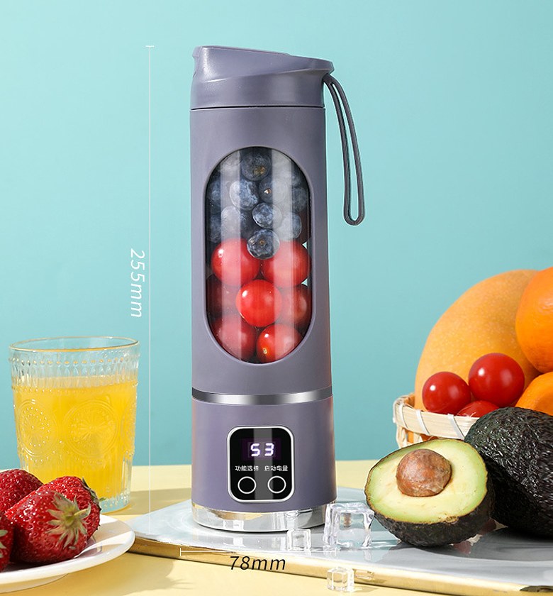 450ml Portable USB Rechargeable Fruit Juicer image