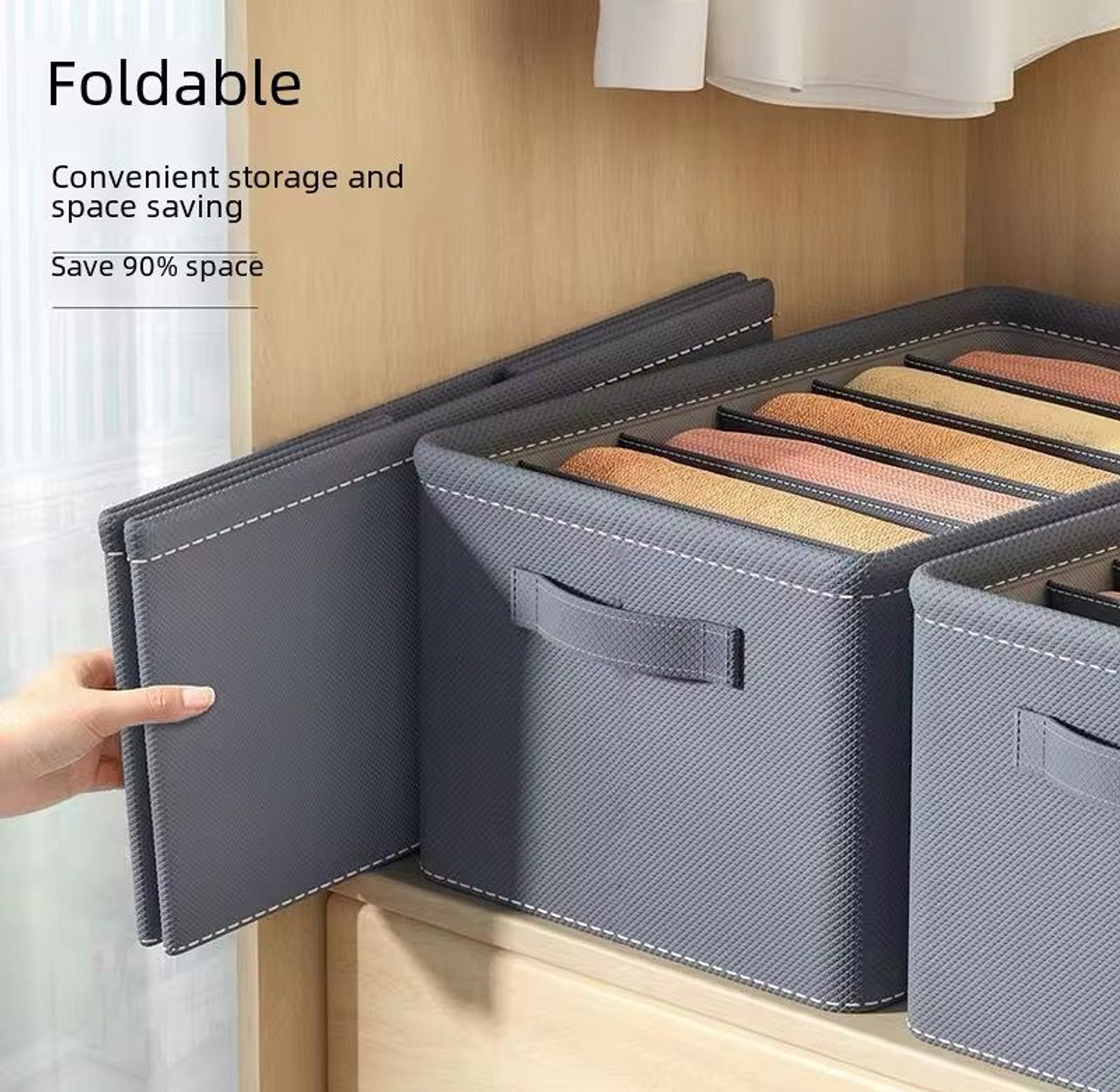 7 Grid Thicken Clothes Organizer image