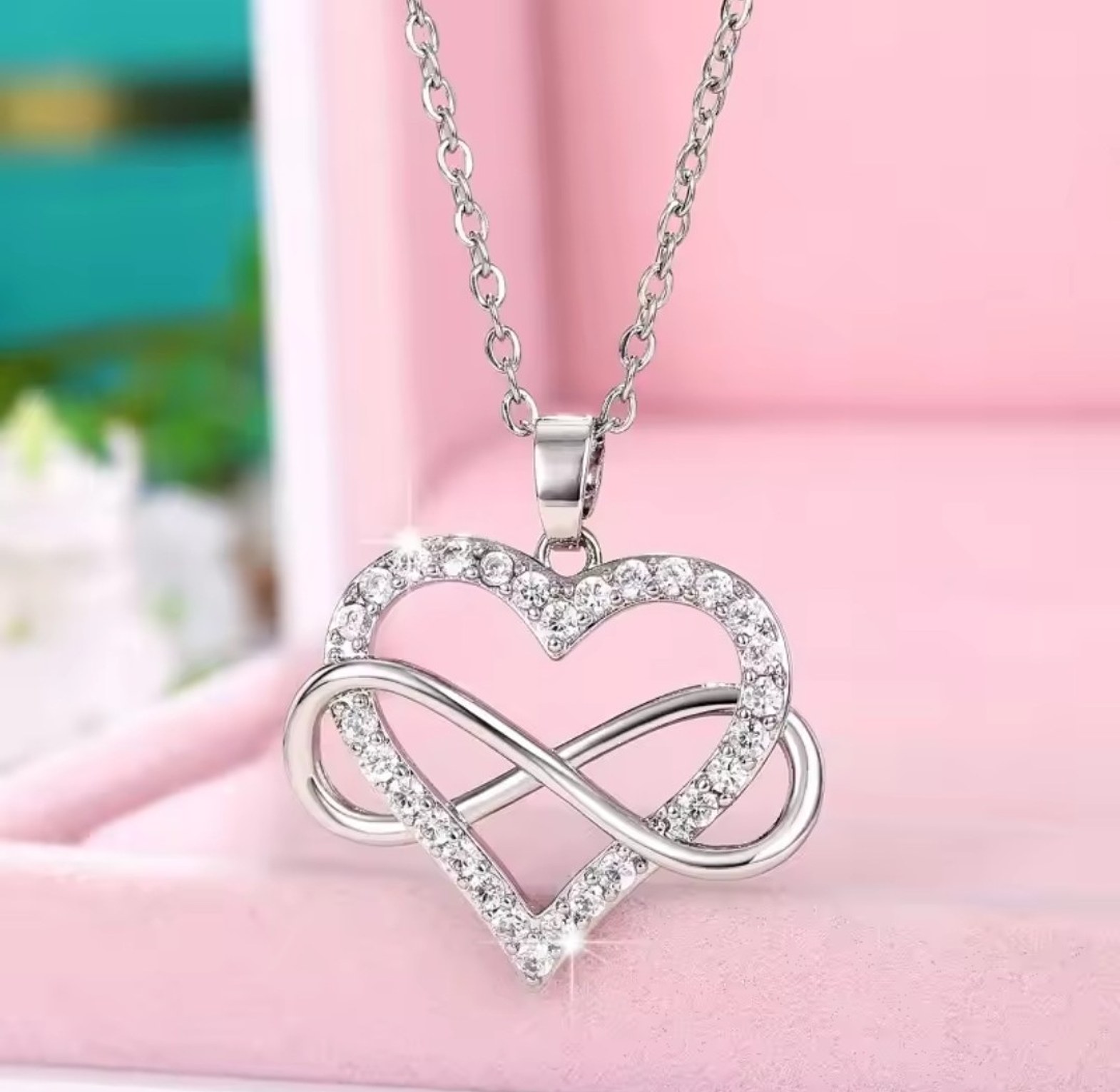 Forever Love Infinity Heart Necklace image