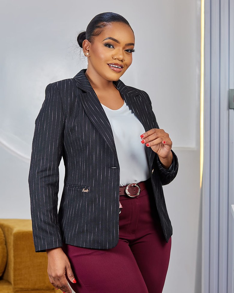 Turkish Black Striped Blazer image