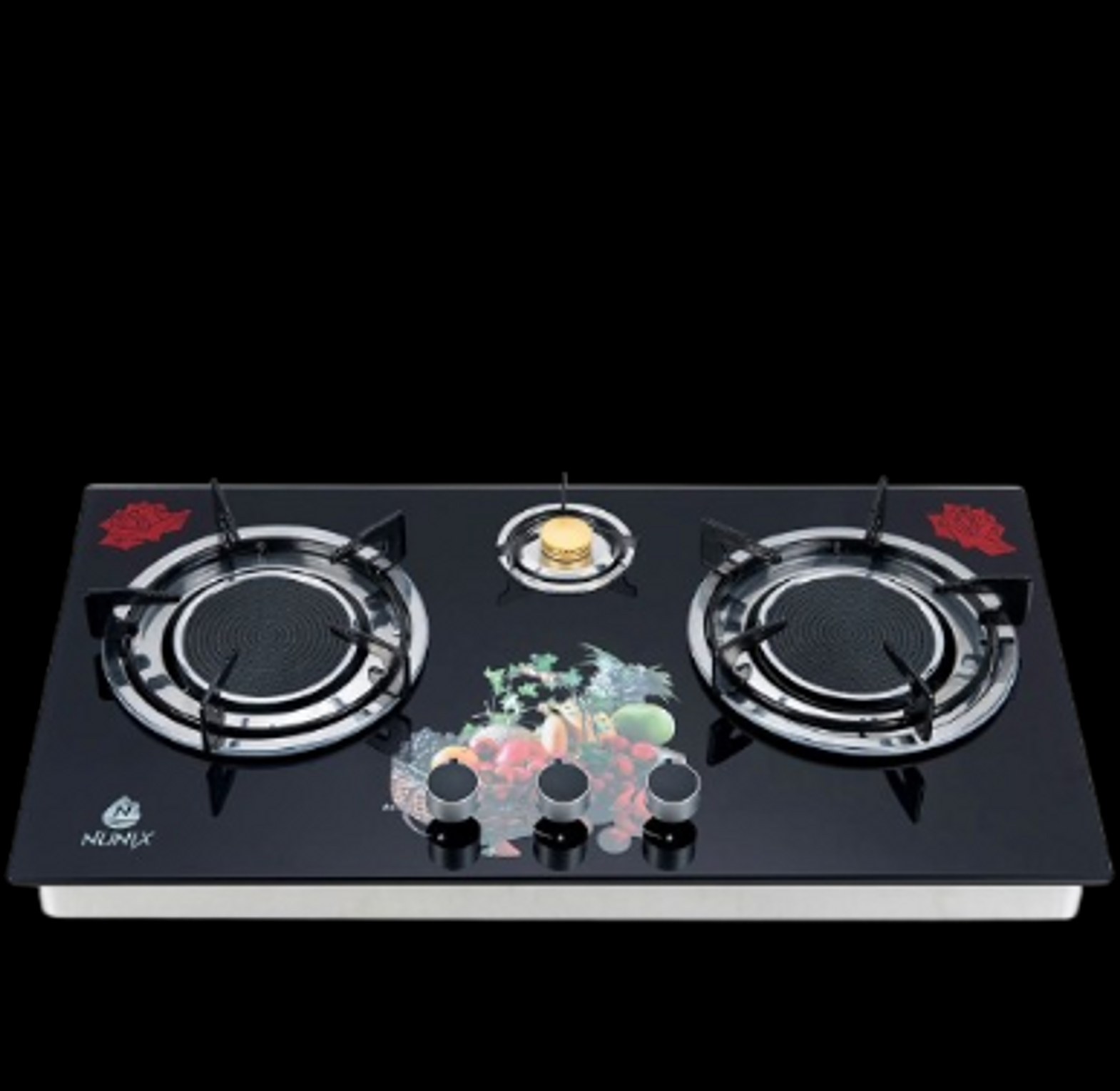 Cooktop. Nunix Gp-007 infrared 3 burner gas stove with low gas consumption. RECOMMENDED image