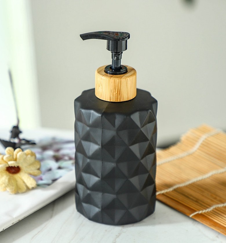 Luxury Glass Lotion Bottle Soap and Gel Dispenser  image