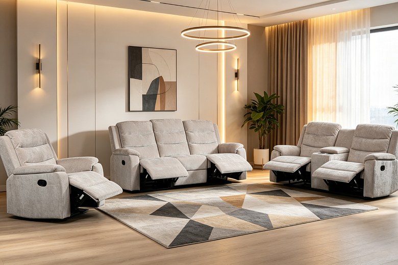 ANDRIA 7 Seater Fabric Recliner (3+2+1+1) image