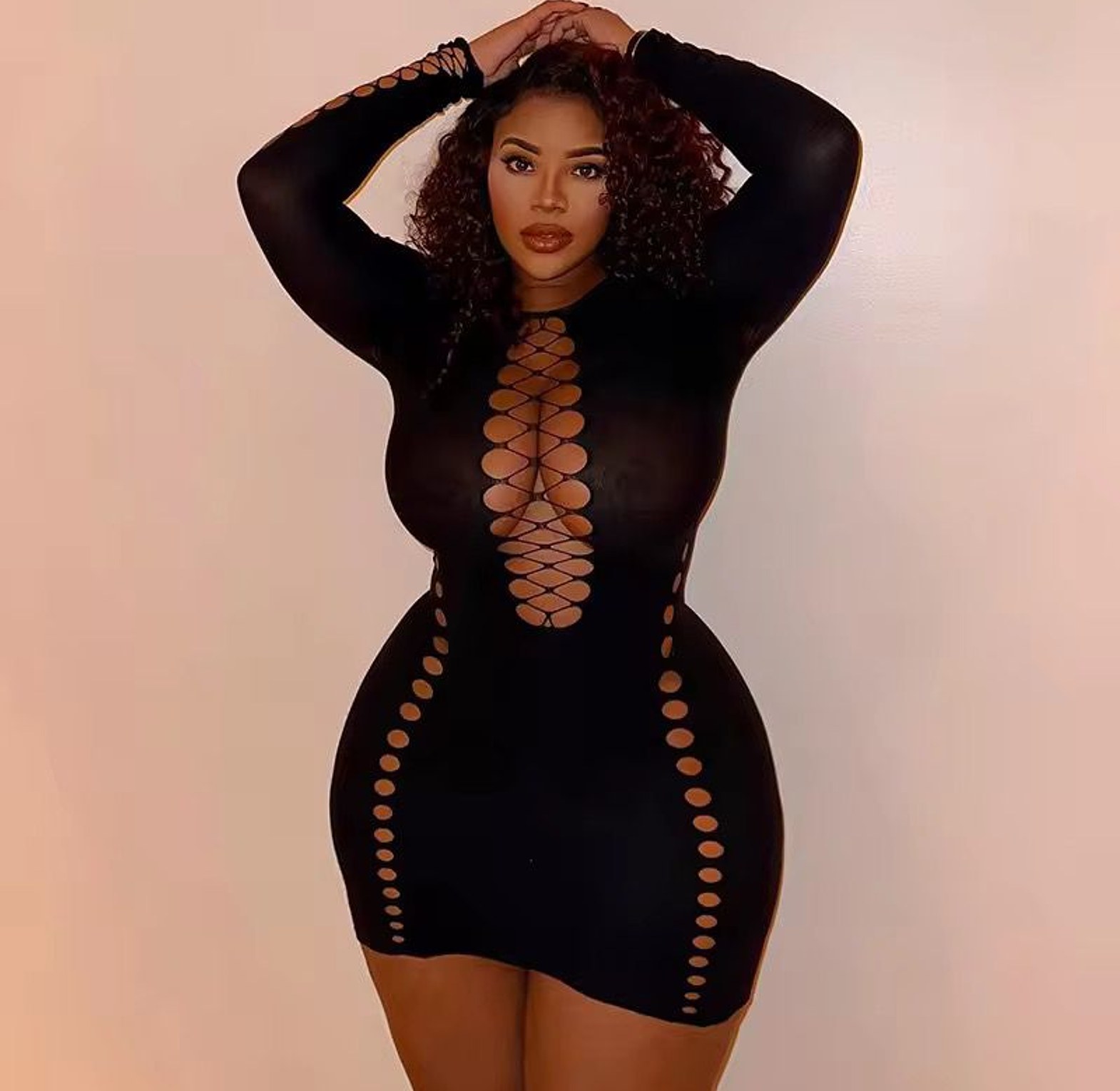 B616 Body  Stockings Dress image