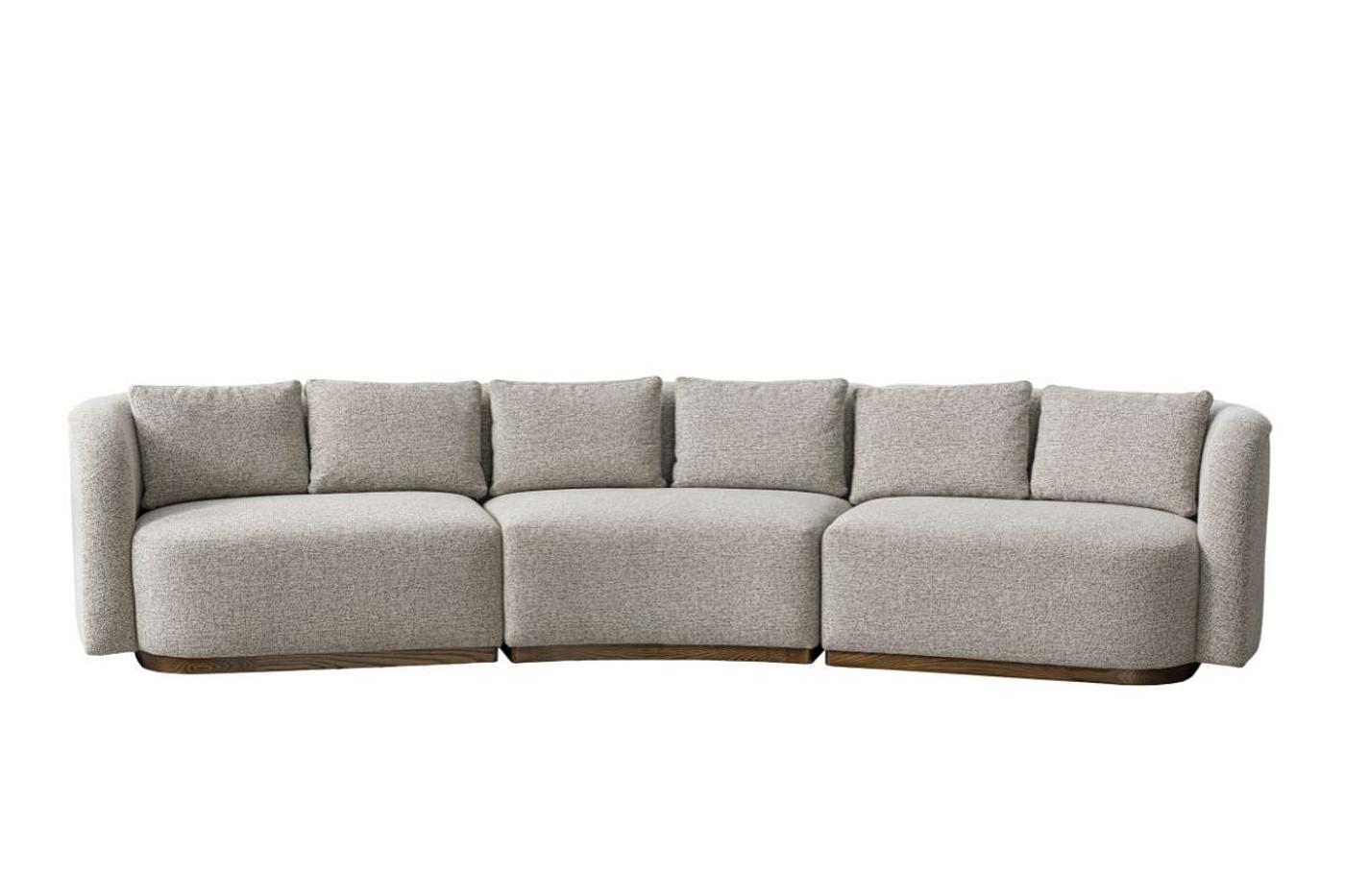 MILO Fabric Corner Sofa + 2 Single Seaters image 2