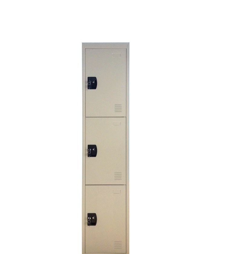 OFFICE LOCKER STEEL 3 DOO image
