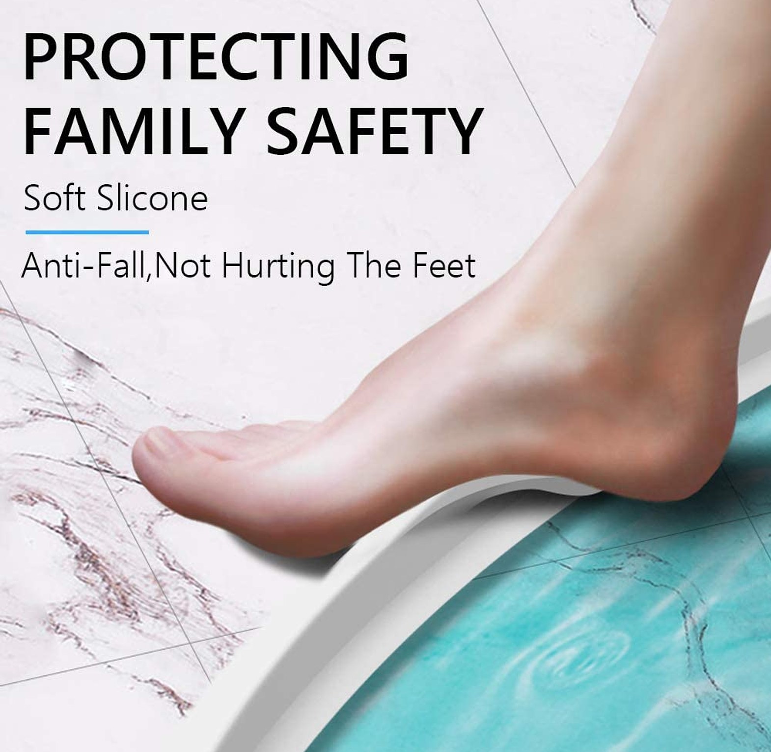 Flexible Silicone Bathroom Water Stopper Dam Shower Water Barrier Blocker for Floor Separation and Flood Prevention image